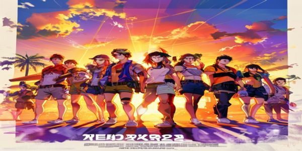 肉漫屋2026年夏季特辑封面，多位漫画主角在夕阳背景下并肩而立，画面色彩鲜艳热烈，充满夏日冒险气息